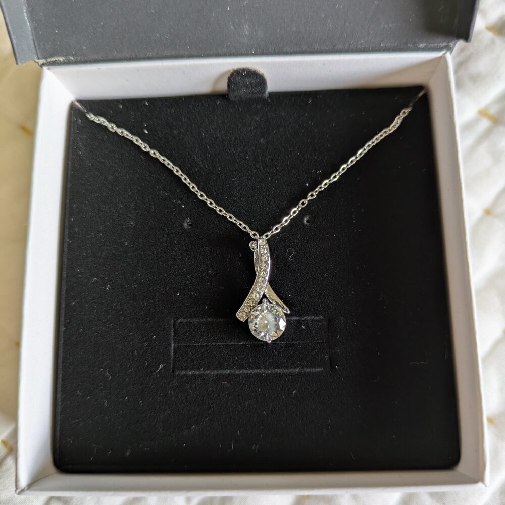 Cubic zirconia necklace